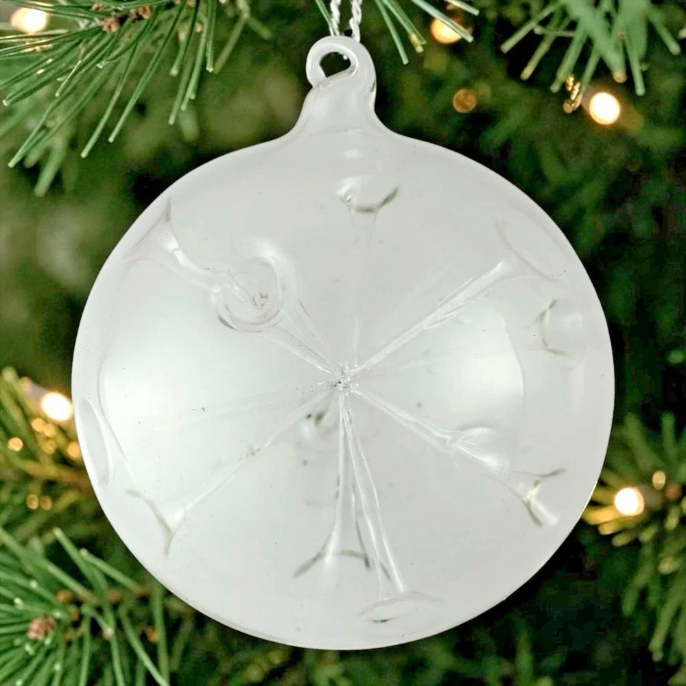 Robert Niederer Art Glass Ornament Unisex OS Clear Good Atomic MCM Italy Box
